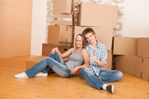 French property access and loading area for removals
