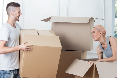 Careful planning for tight street access and apartment moves