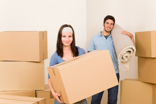 Small moving van for apartment and delivery services across France